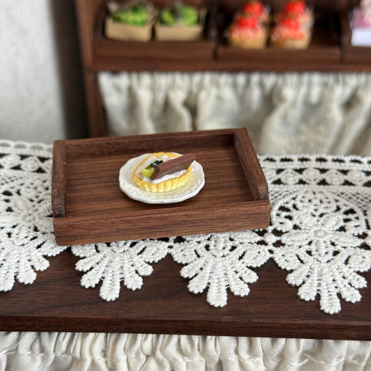 Chocolate Tart Miniature Food