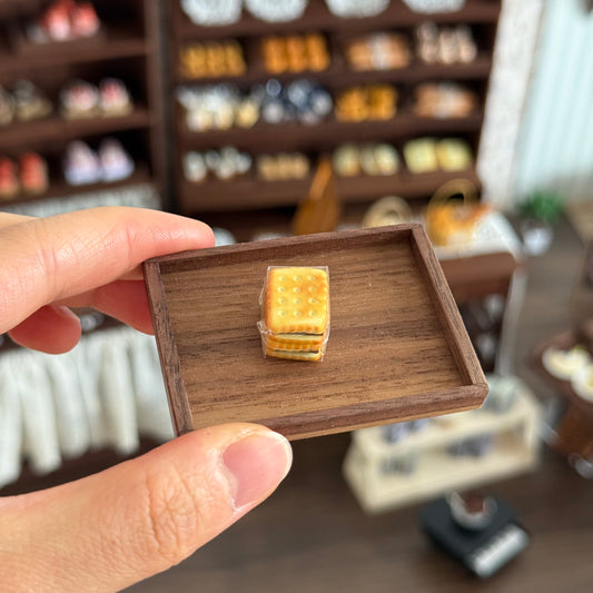 Chocolate Sandwich Cookies Miniature Food