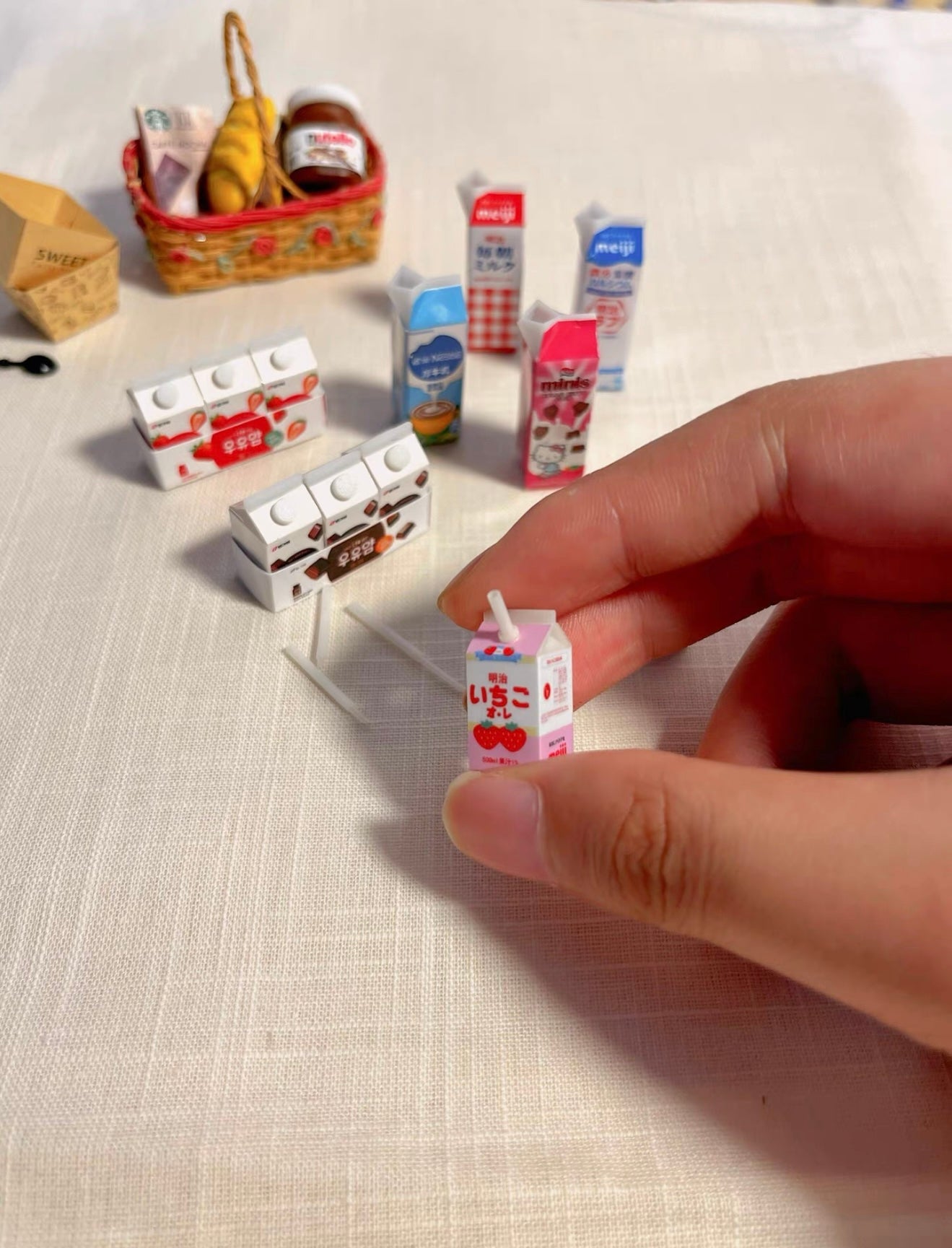 Mini Milk Carton Miniature Food